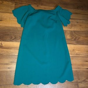 dark green /petite mini dress